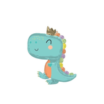 BASHES. Baby Dinosaur Oversized Shape Balloon