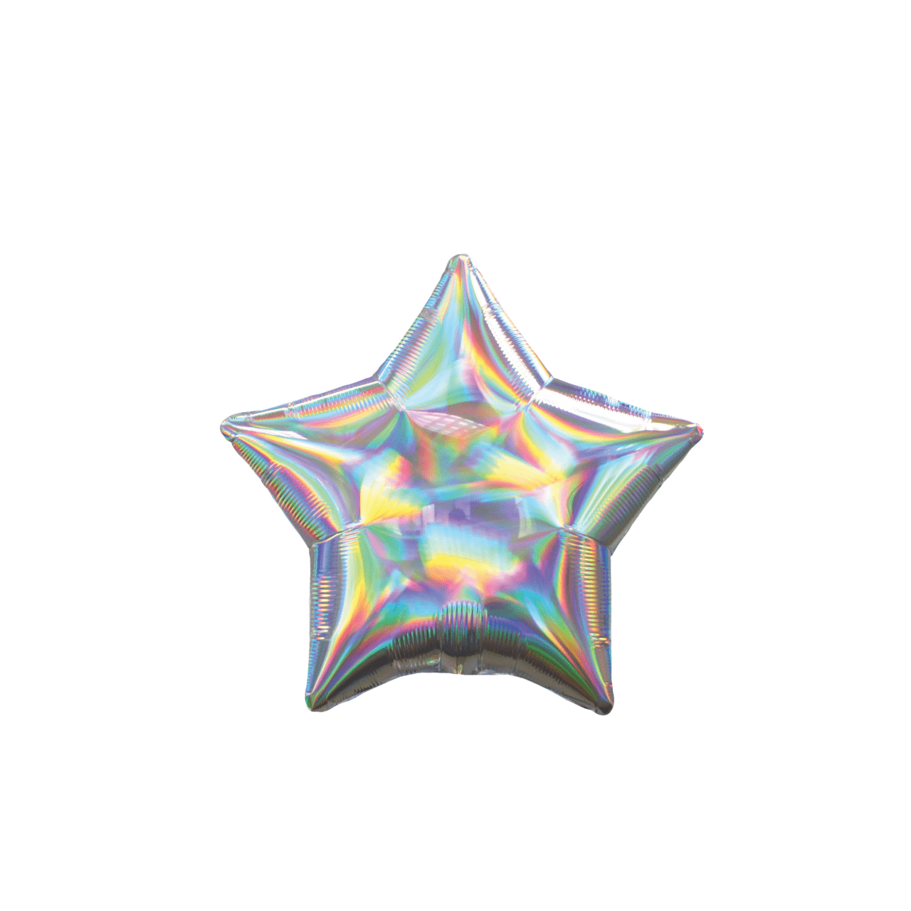 BASHES. Balloon Set Holographic Foil Star Balloon Set (silver)