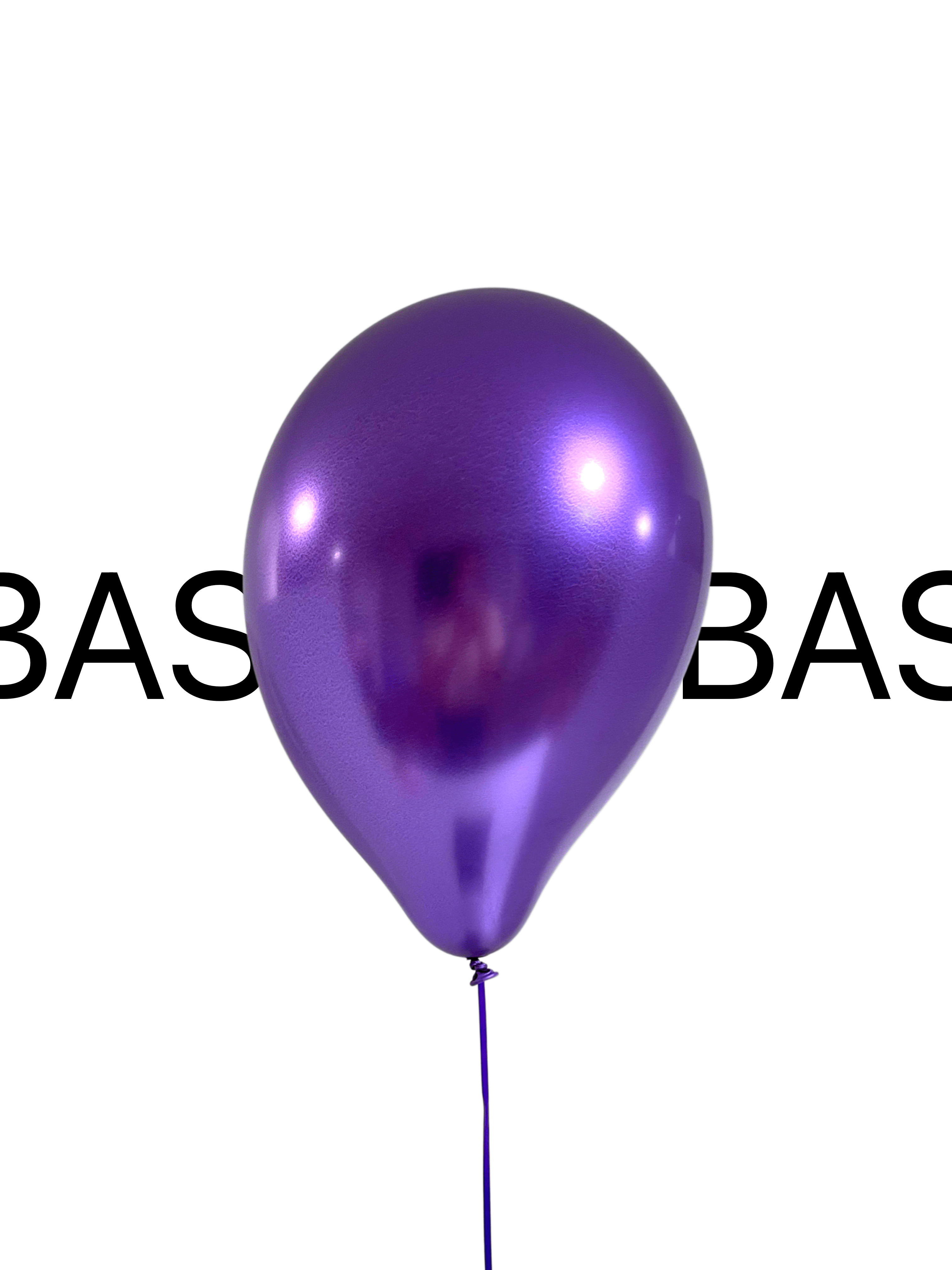 BASHES. Chrome Purple Mini Latex Balloon Set