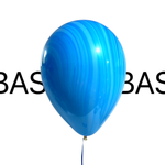 BASHES. Cobalt Mini Marble Latex Balloon Set