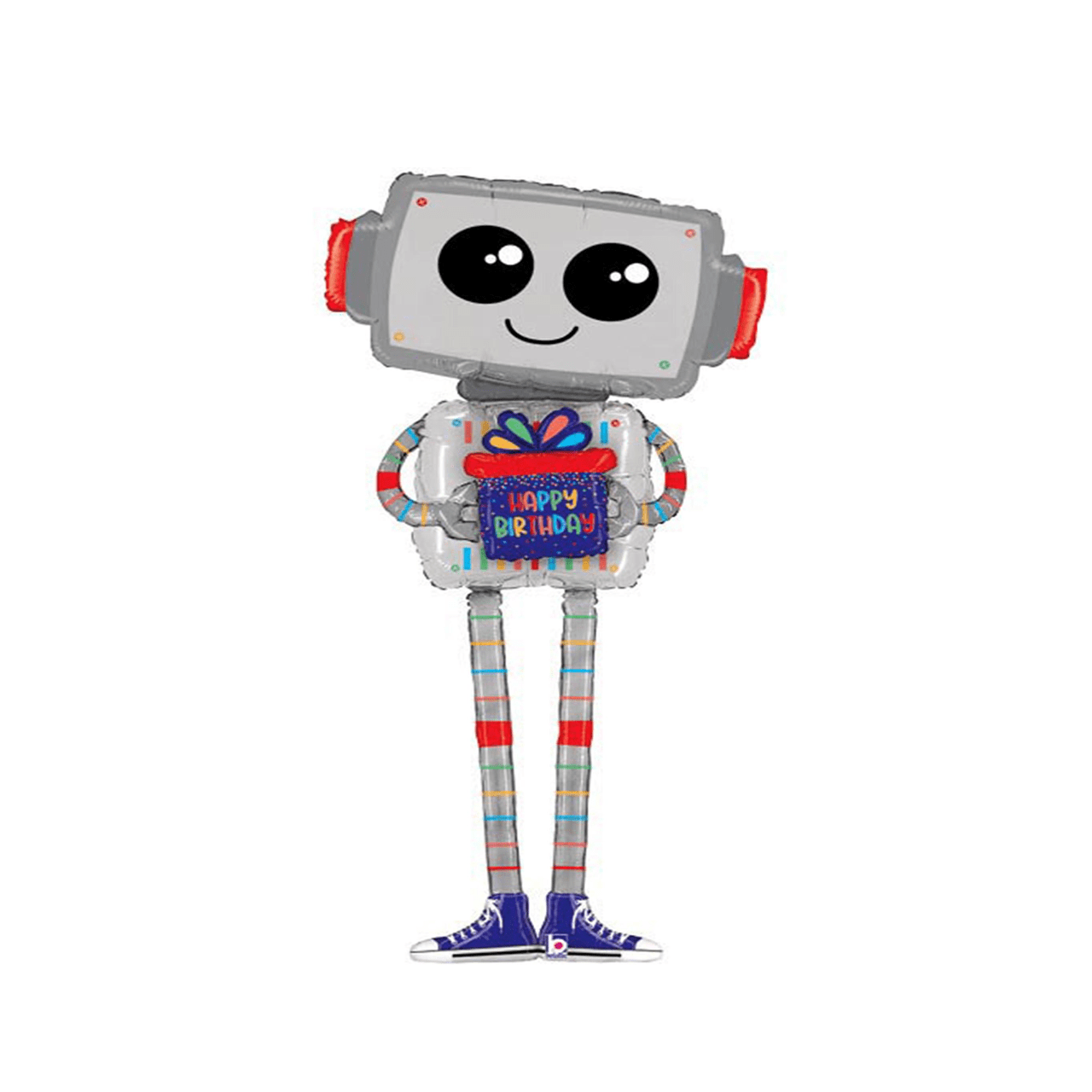 BASHES. Oversized XXL Robot Birthday Balloon