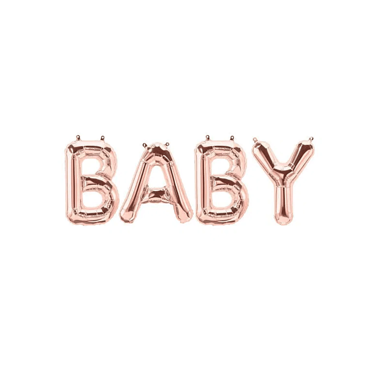 BASHESDC Balloon 'BABY' Rose Gold Letter Balloon Set