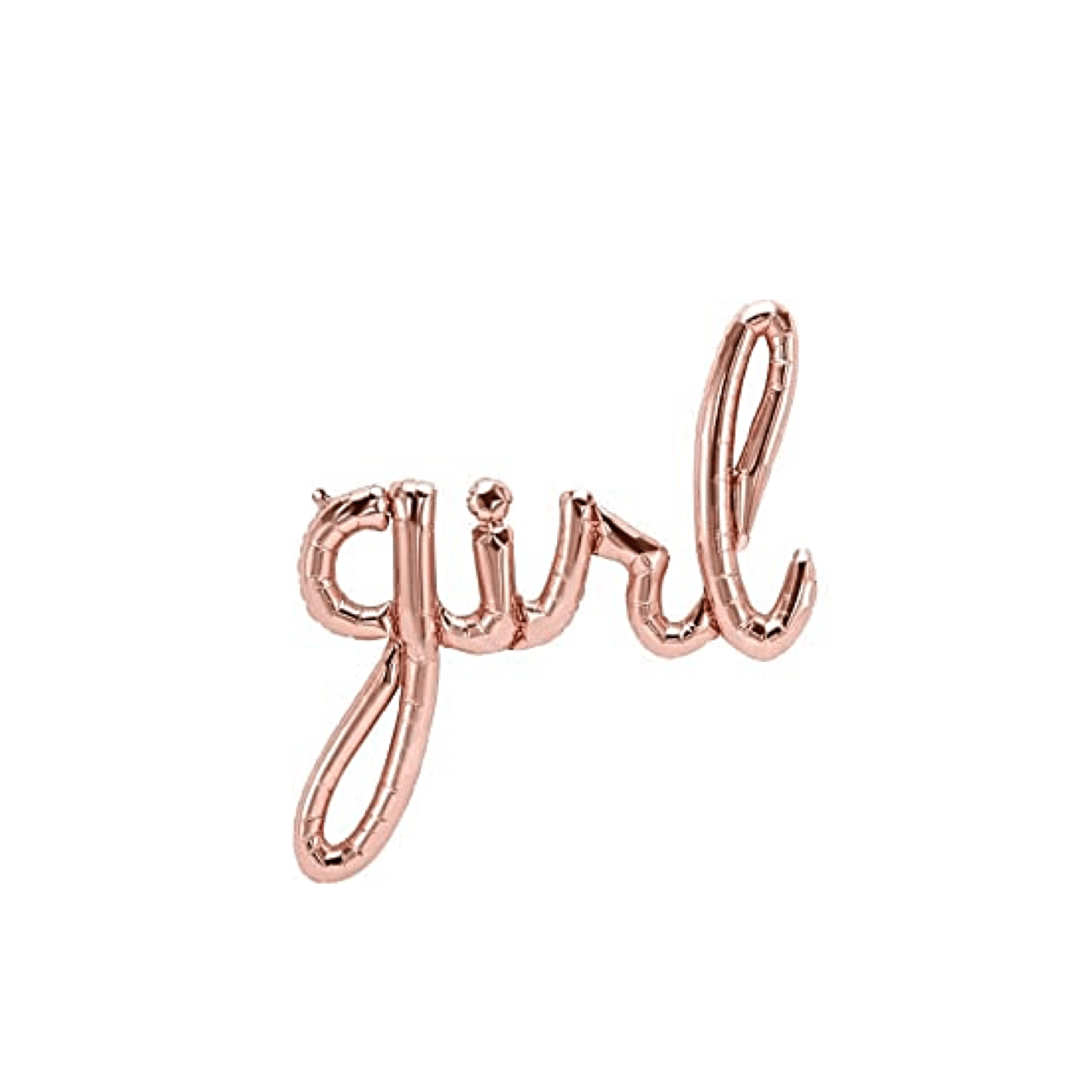 BASHESDC Balloon Rose Gold 'GIRL' Script Balloon