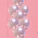 Balloon design with 'The Pink Bow Club'  bundle and 'Bashes Party Company' on a pink background