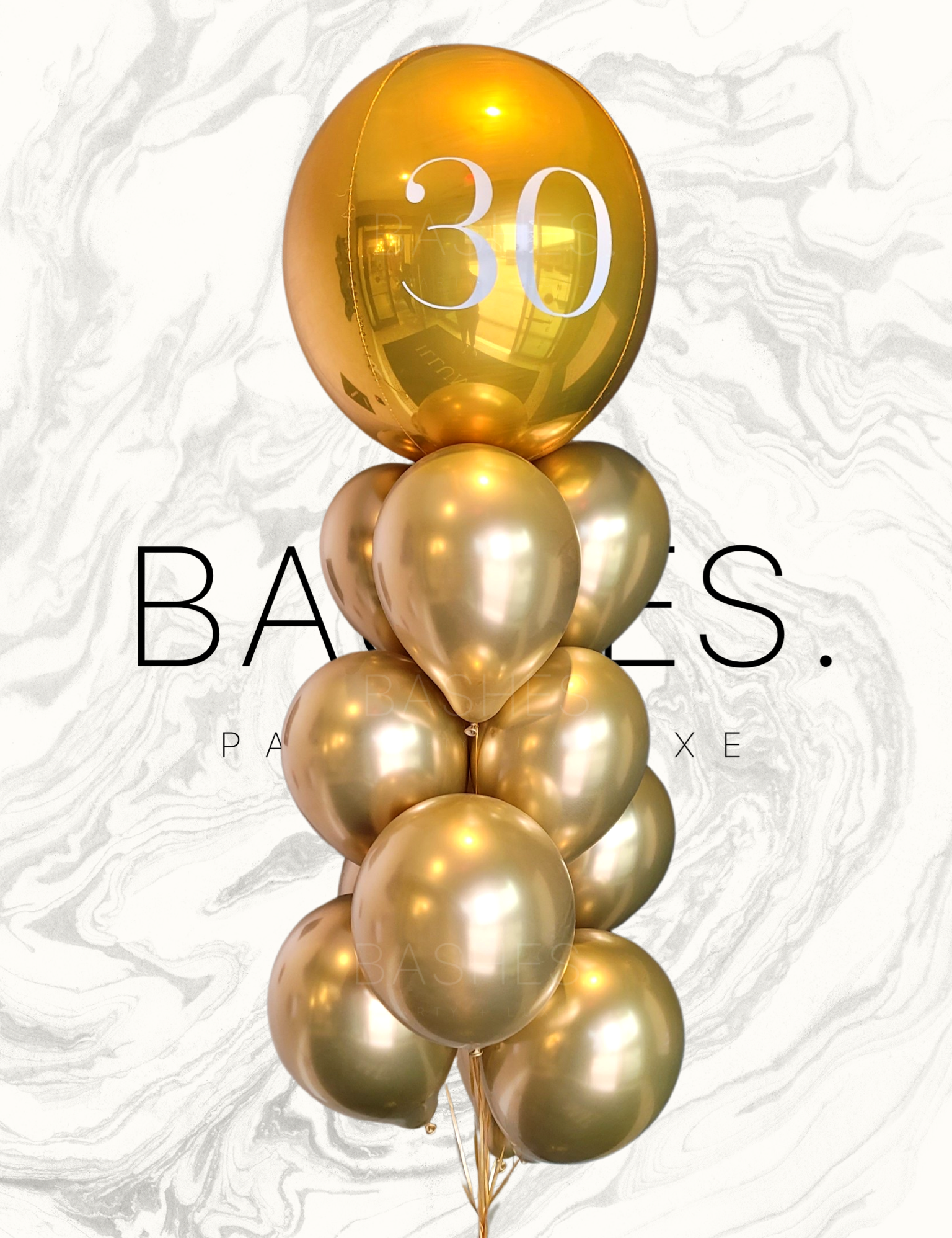 gold celebration balloon bundle birthday balloons 