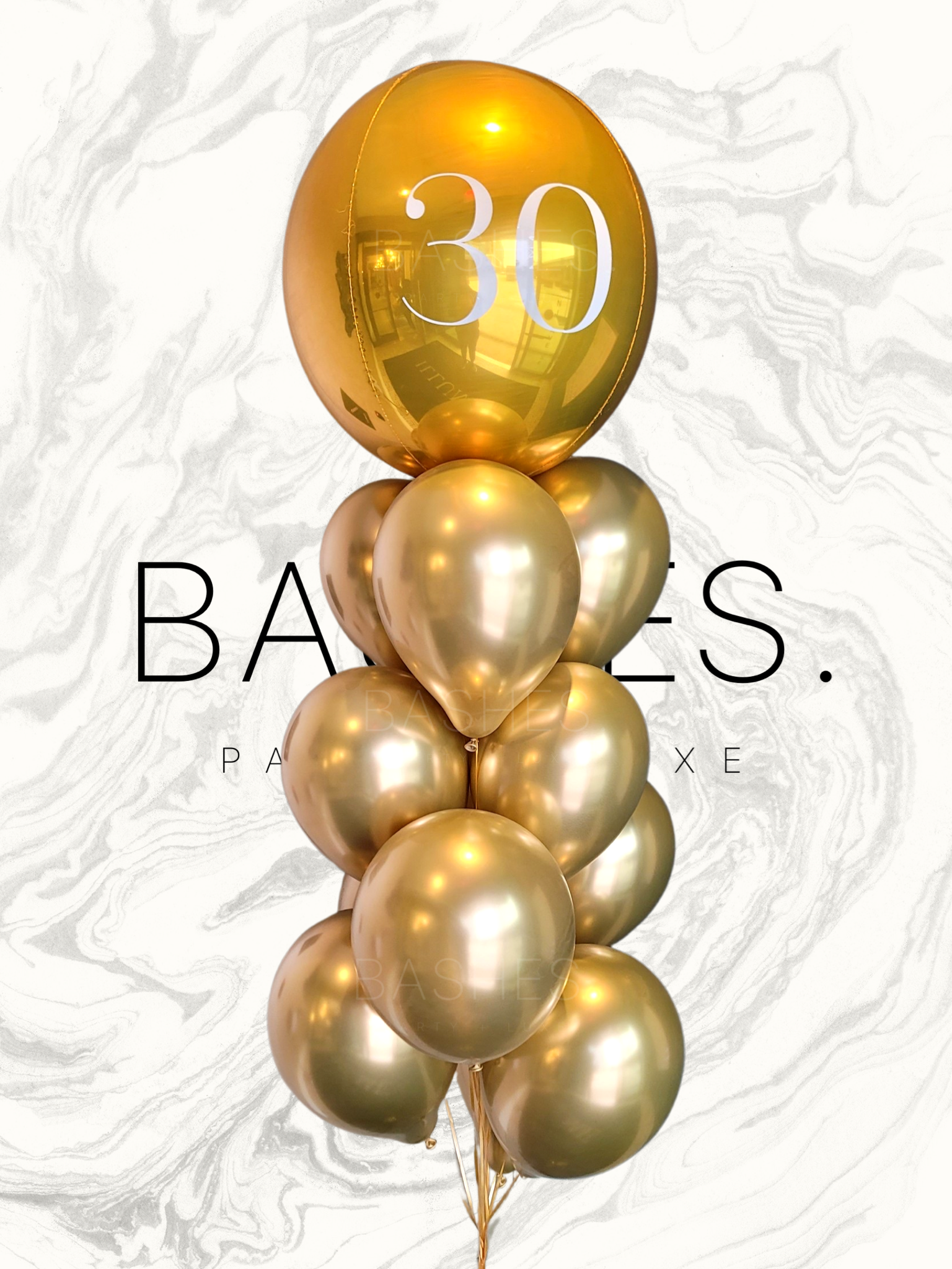 gold celebration balloon bundle birthday balloons 