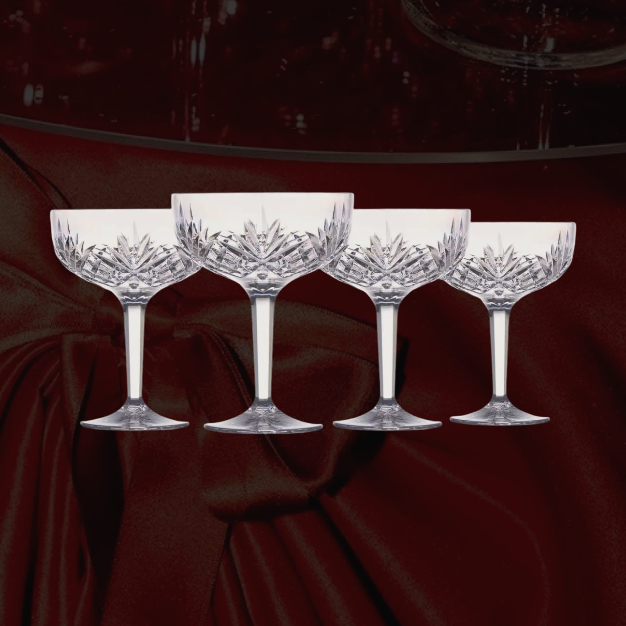 BASHES. Acrylic Champagne Coupe Set