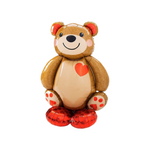BASHES. Balloon Big Heart Teddy Balloon
