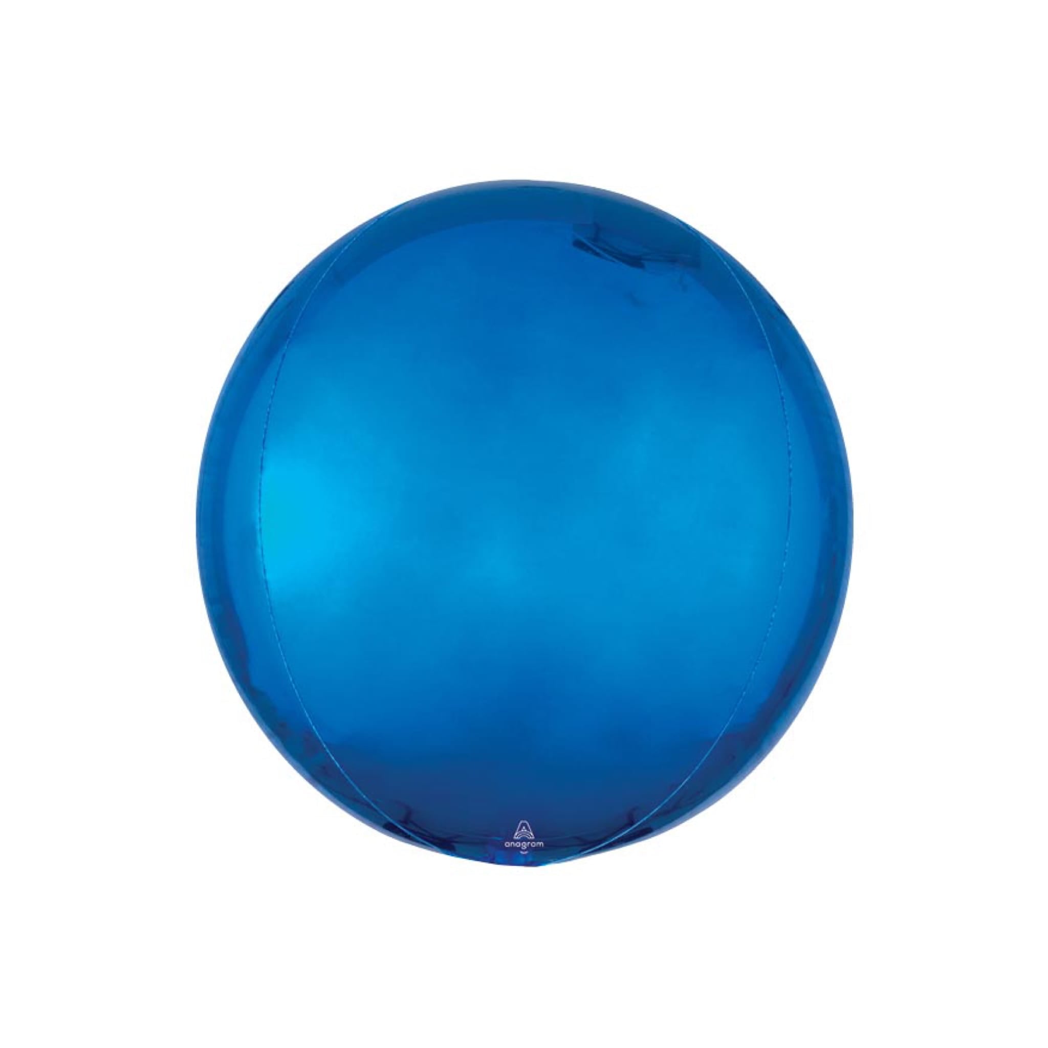 BASHES. Balloon Blue Metallic Sphere Balloon