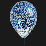 BASHES. Balloon Bundle BASHES. Signature Blue Confetti Balloon Set