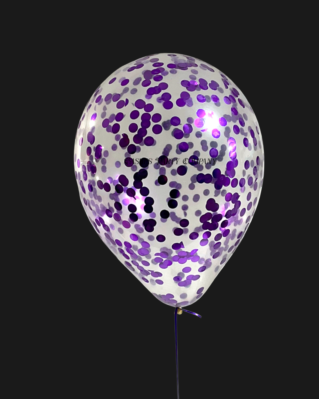BASHES. Balloon Bundle BASHES. Signature Purple Confetti Balloons