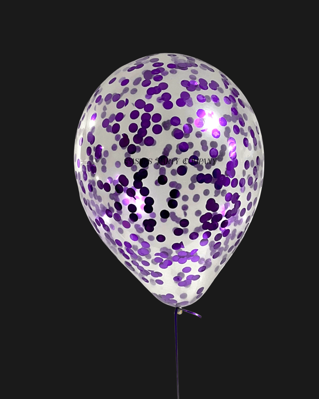 BASHES. Balloon Bundle BASHES. Signature Purple Confetti Balloons