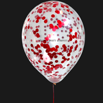 BASHES. Balloon Bundle BASHES. Signature Red Confetti Balloon Set