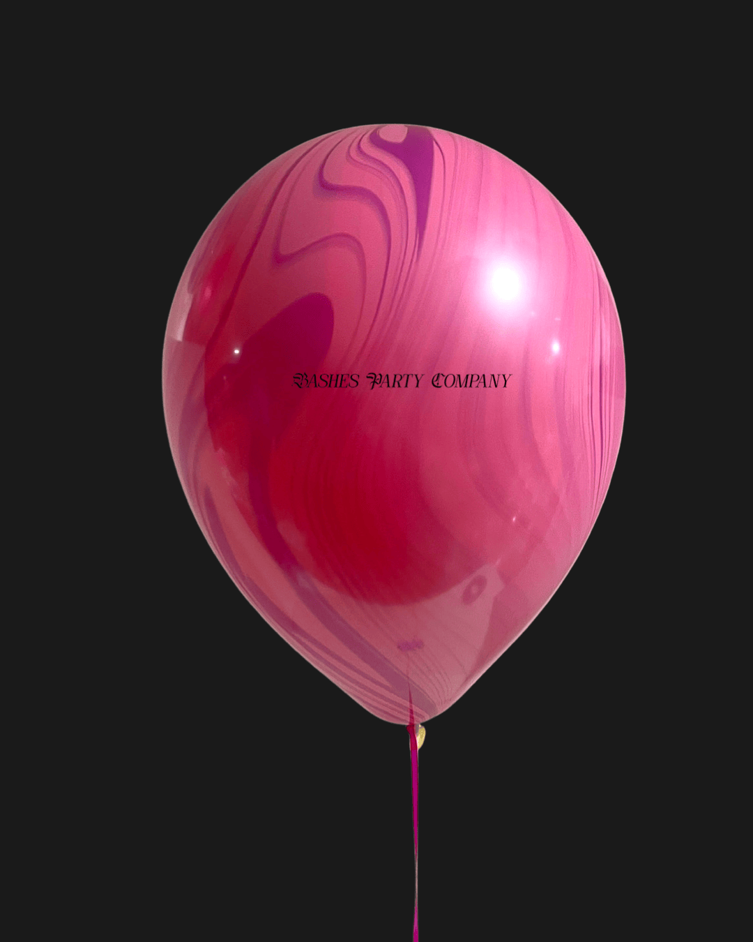 Magenta Flow latex balloons, helium filled and delivered in Washington DC