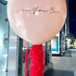 BASHES. Balloon Fancy Feathers Balloon - Valentine's Day Edition