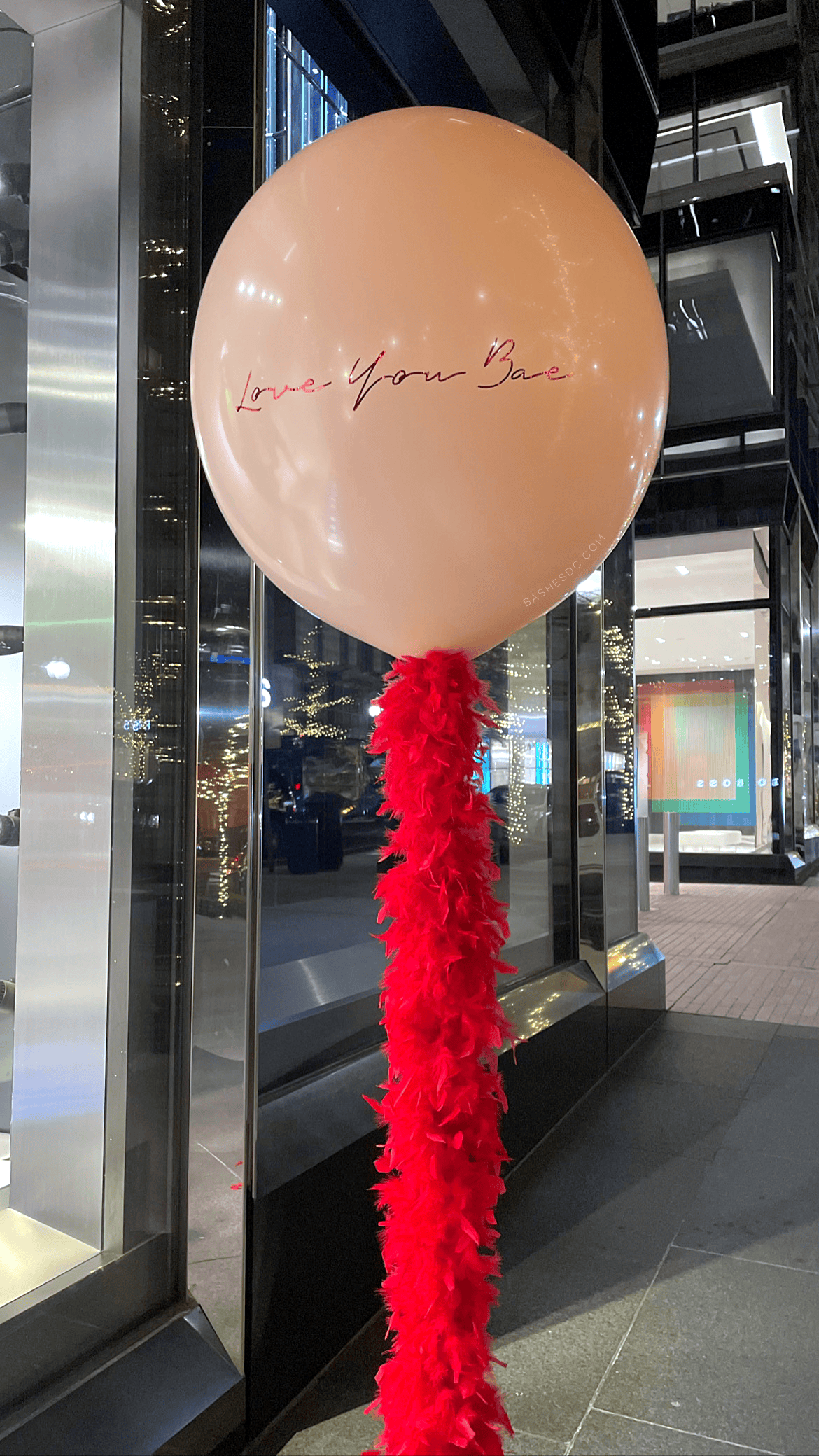 BASHES. Balloon Fancy Feathers Balloon - Valentine's Day Edition