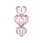 BASHES. Balloon I Heart You Iridescent Stacked Balloon