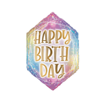 BASHES. Balloon Iridescent Jewel Birthday Balloon