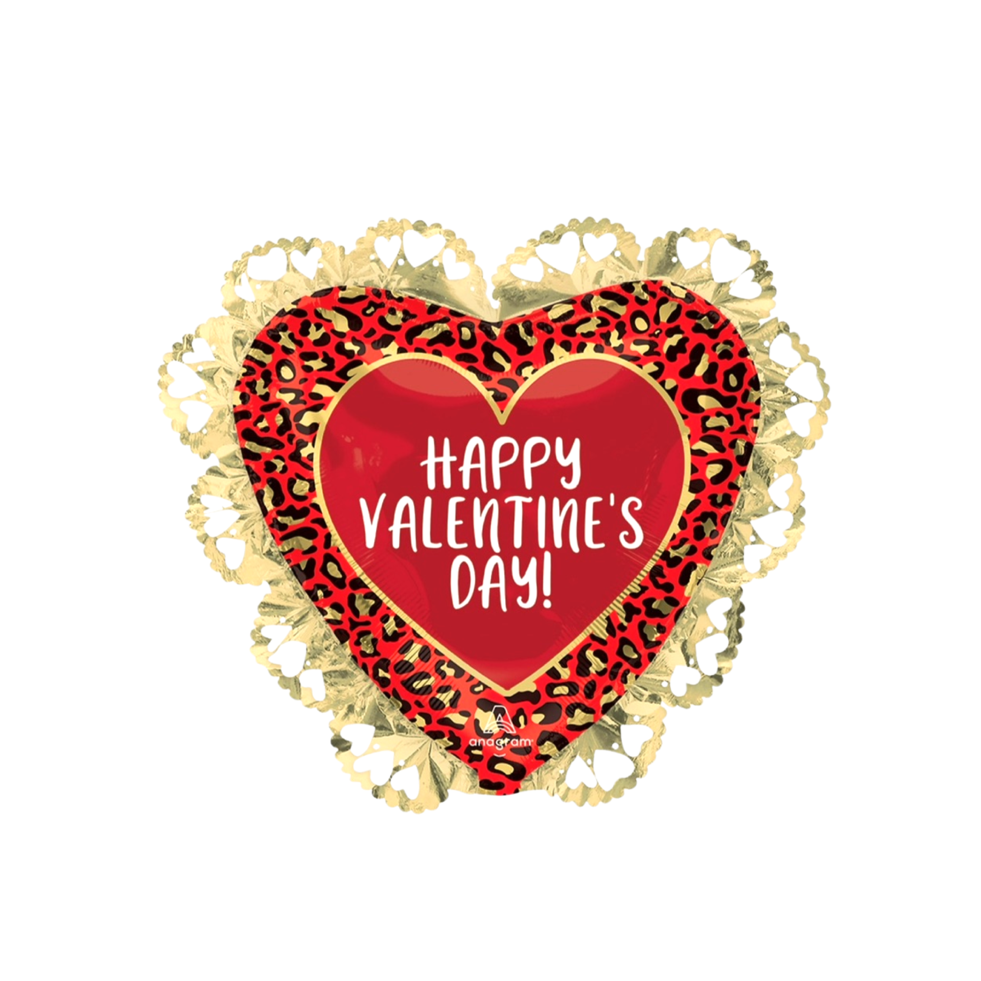 BASHES. Balloon Leopard Frill Valentine's Balloon