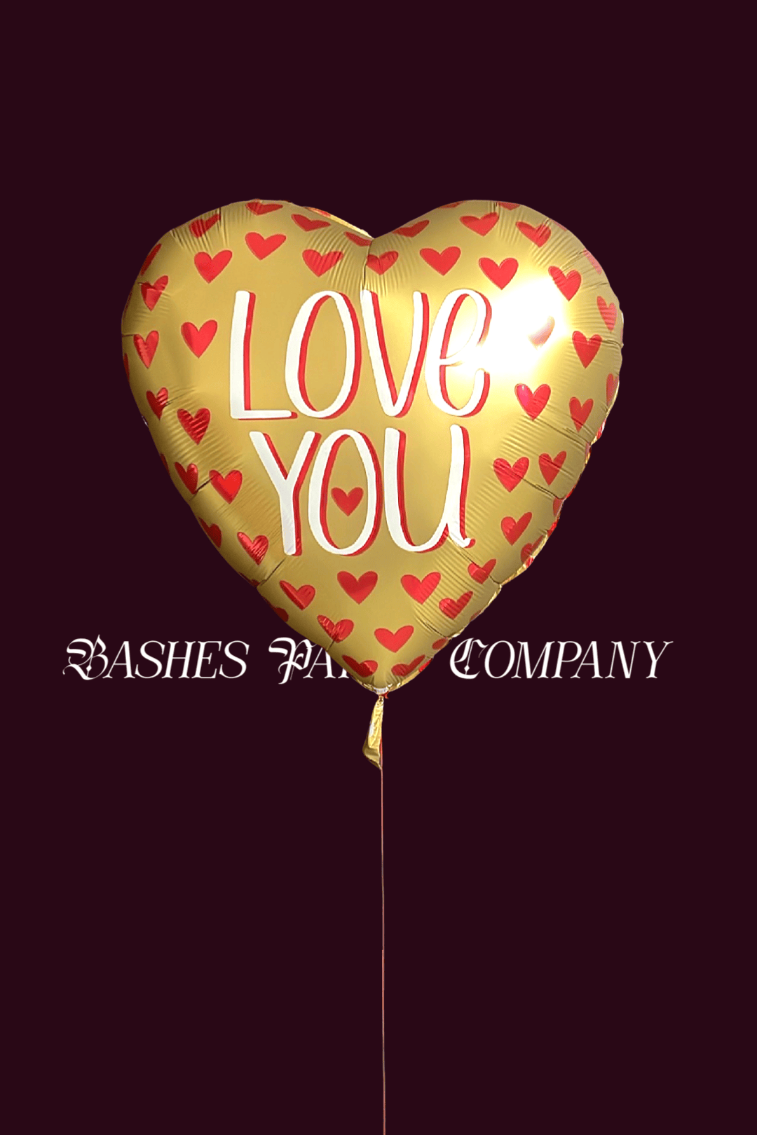 BASHES. Balloon Love You Multi Hearts Balloon