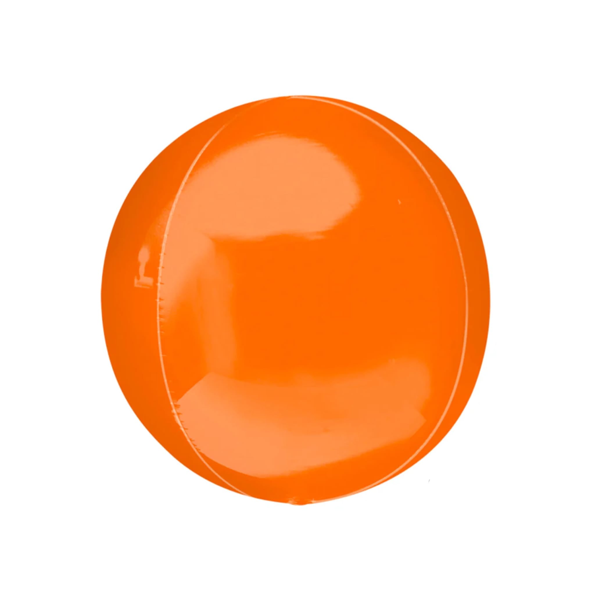 BASHES. Balloon Orange Metallic Sphere Balloon