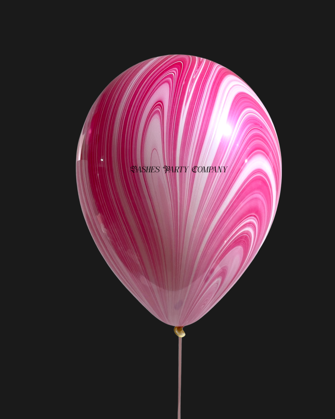 BASHES. Balloon Pink + White Marble Latex Balloons