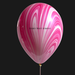 BASHES. Balloon Pink + White Marble Latex Balloons