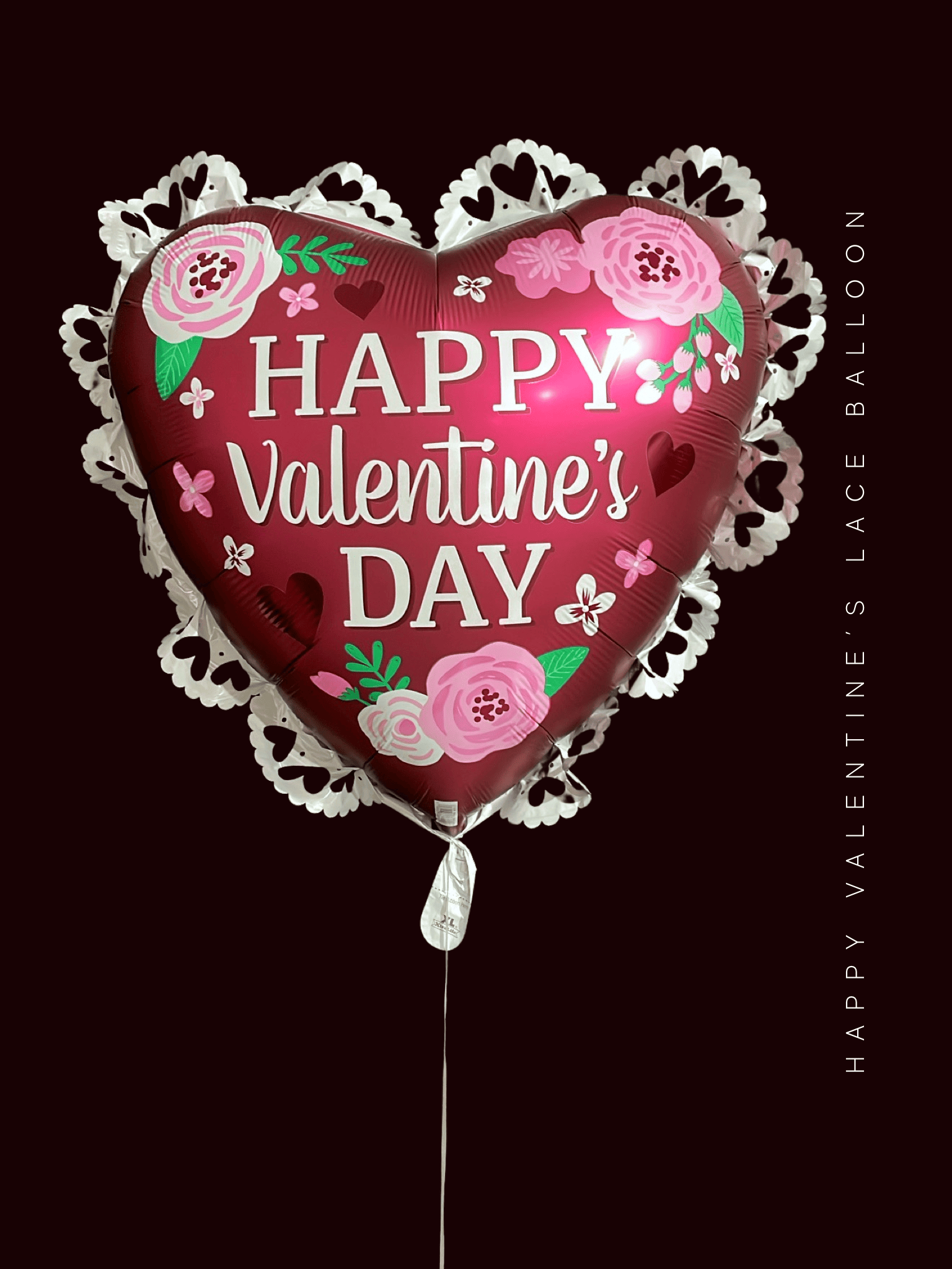 BASHES. Balloon Plum Frill Valentine's Heart Balloon