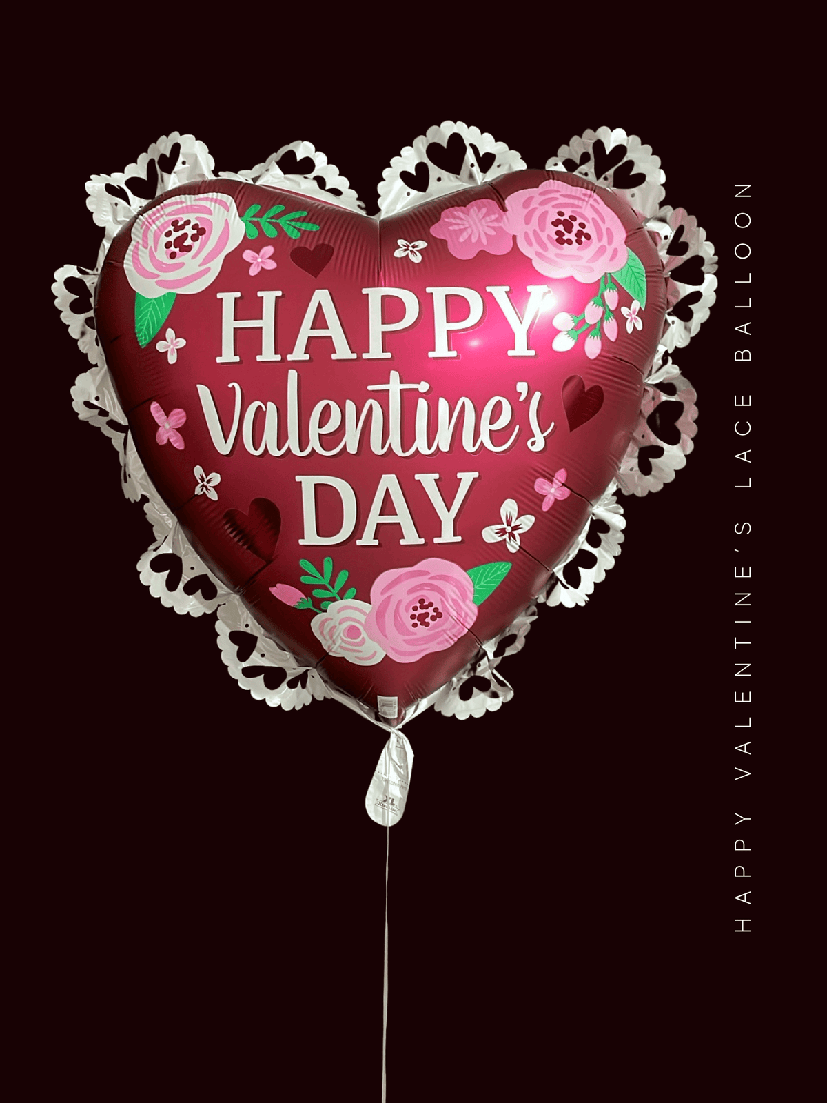BASHES. Balloon Plum Frill Valentine's Heart Balloon