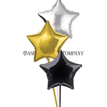 BASHES. Balloon Set Assorted Metallics Midnight Wishing Star Balloon Set