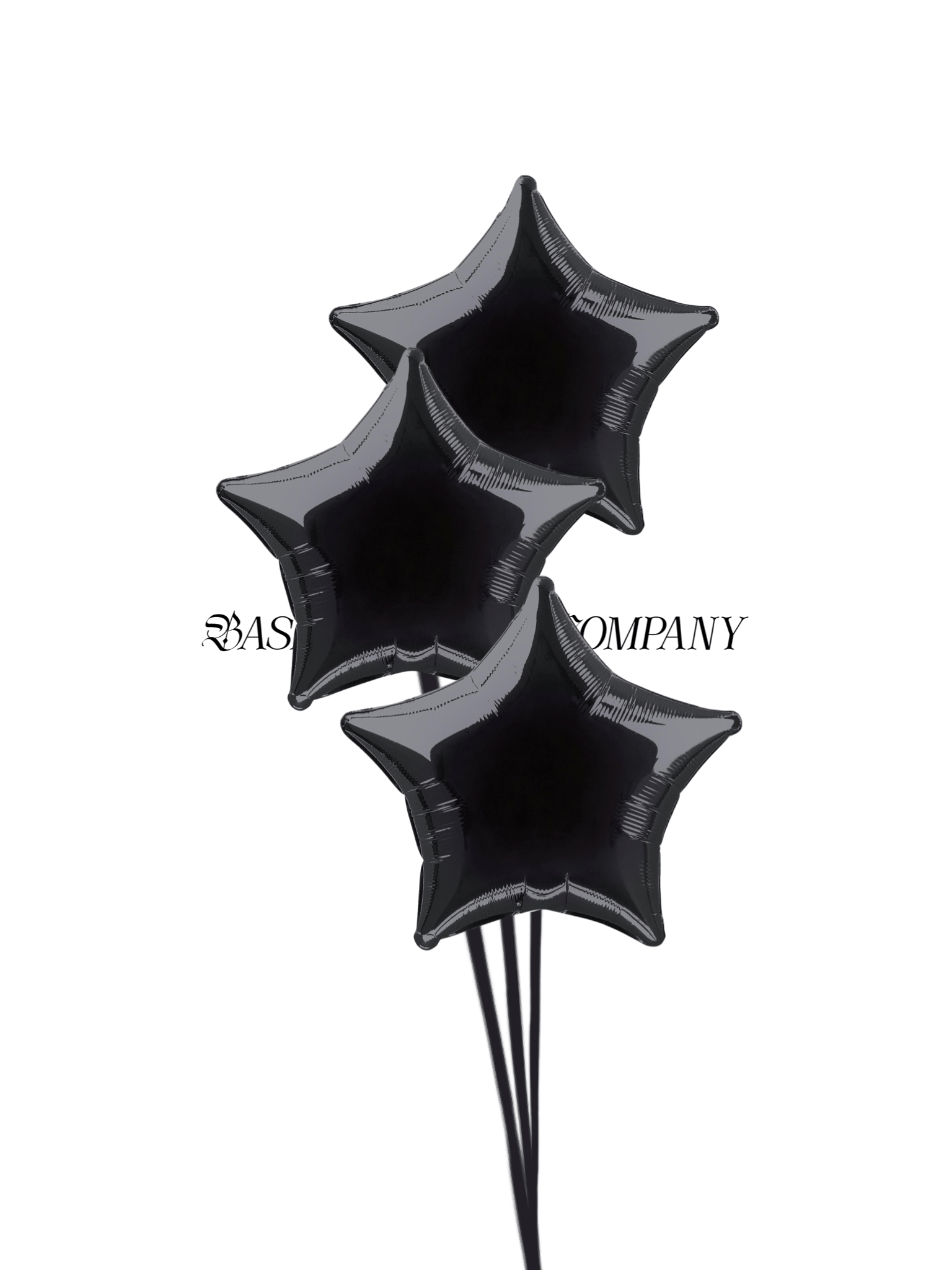 BASHES. Balloon Set Black Midnight Wishing Star Balloon Set