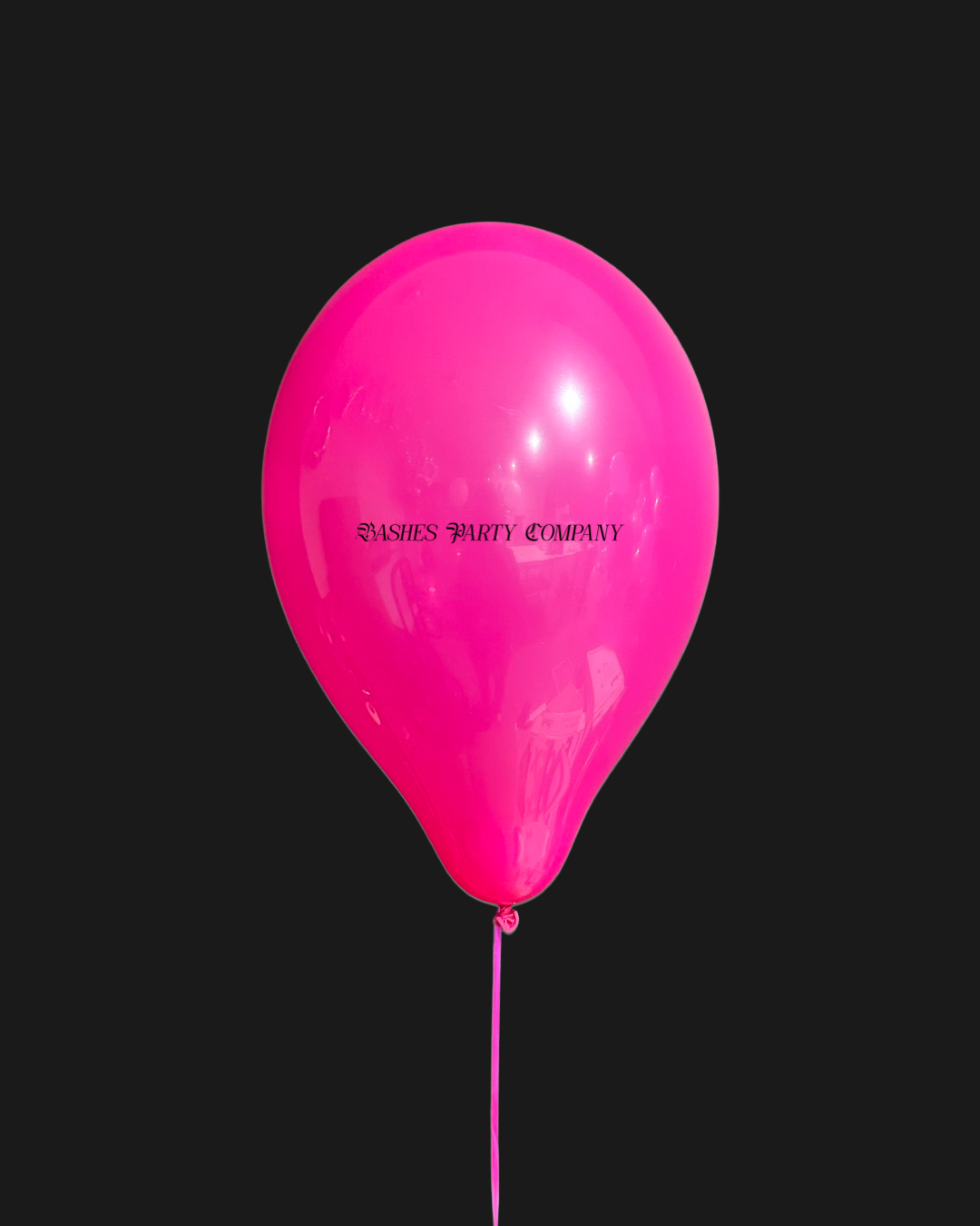 BASHES. Balloon Set Pink Flame Latex Balloons