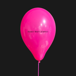 BASHES. Balloon Set Pink Flame Latex Balloons
