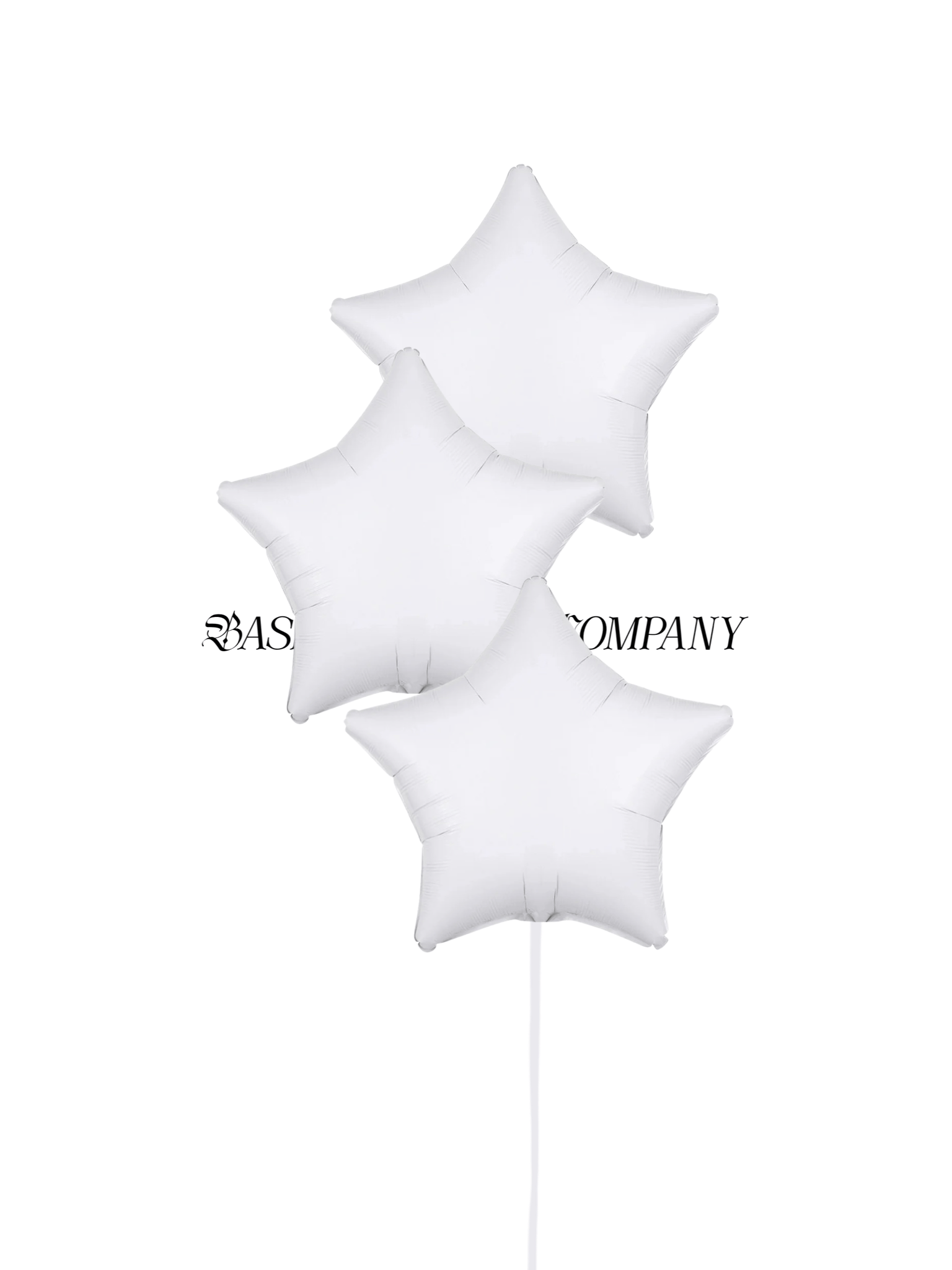 BASHES. Balloon Set White Midnight Wishing Star Balloon Set