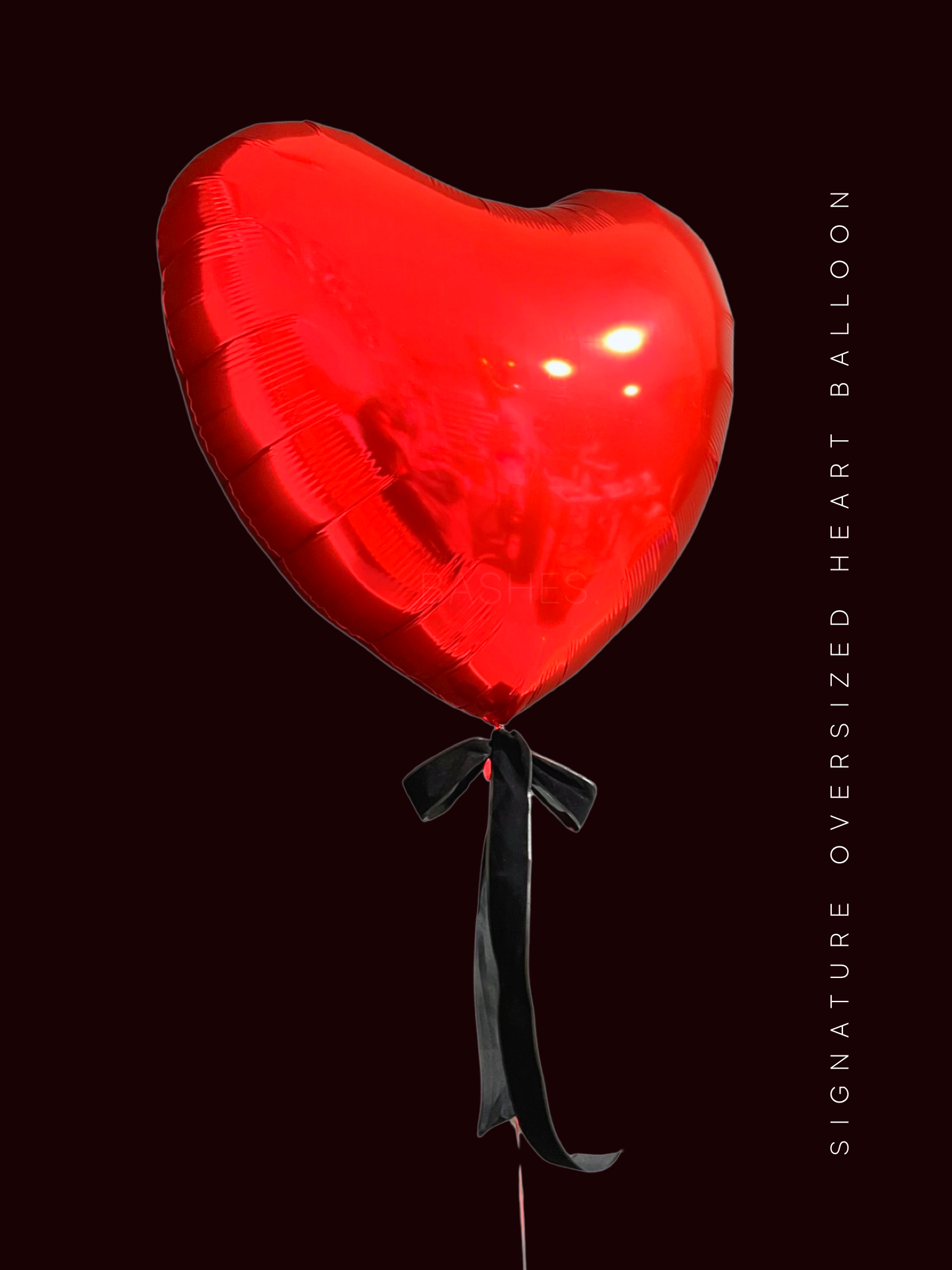 BASHES. Balloon Signature Oversized Heart Balloon