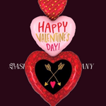 BASHES. Balloon Triple Tier Hearts Stack Balloon