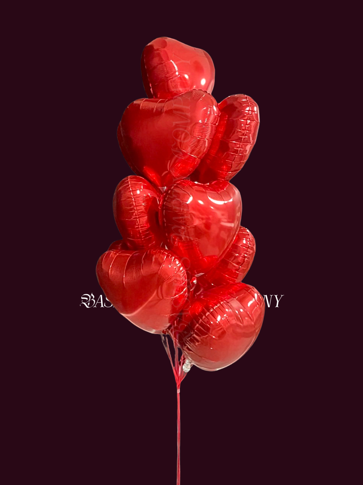 BASHES. Balloons BASHES. Essential Scarlet Hearts Balloon Set
