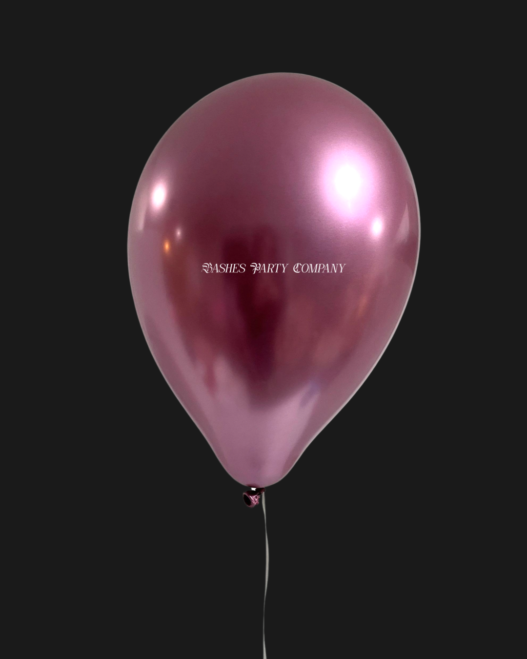 BASHES. Balloons Chrome Mauve Latex Balloons
