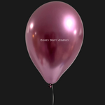 BASHES. Balloons Chrome Mauve Latex Balloons