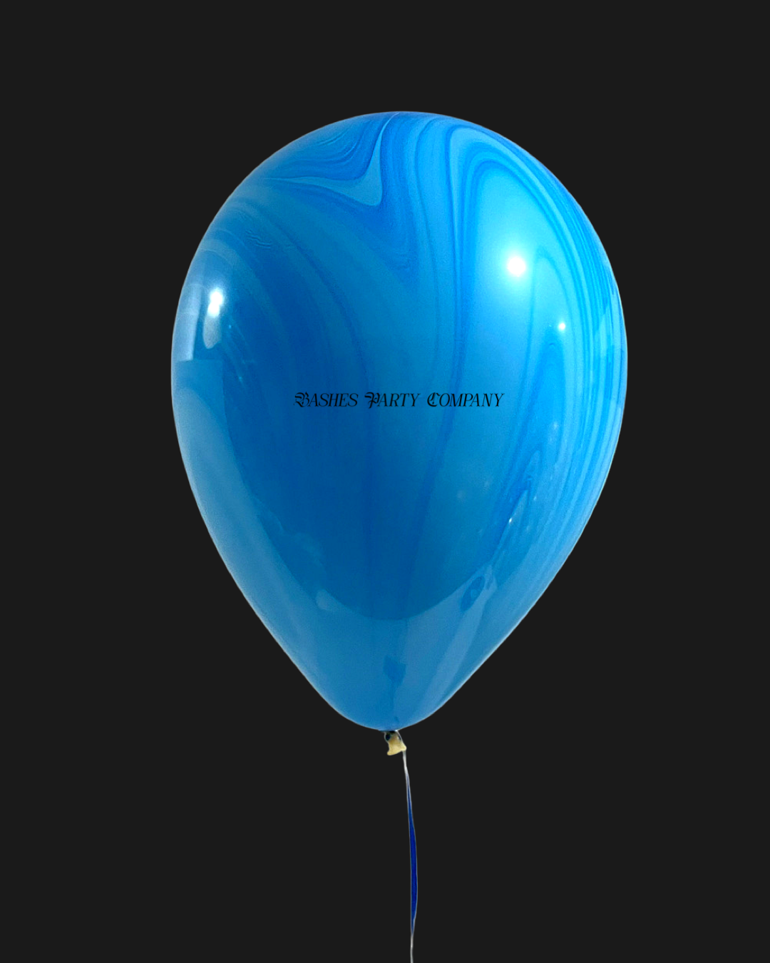 BASHES. Balloons Cobalt Marble Latex Balloons