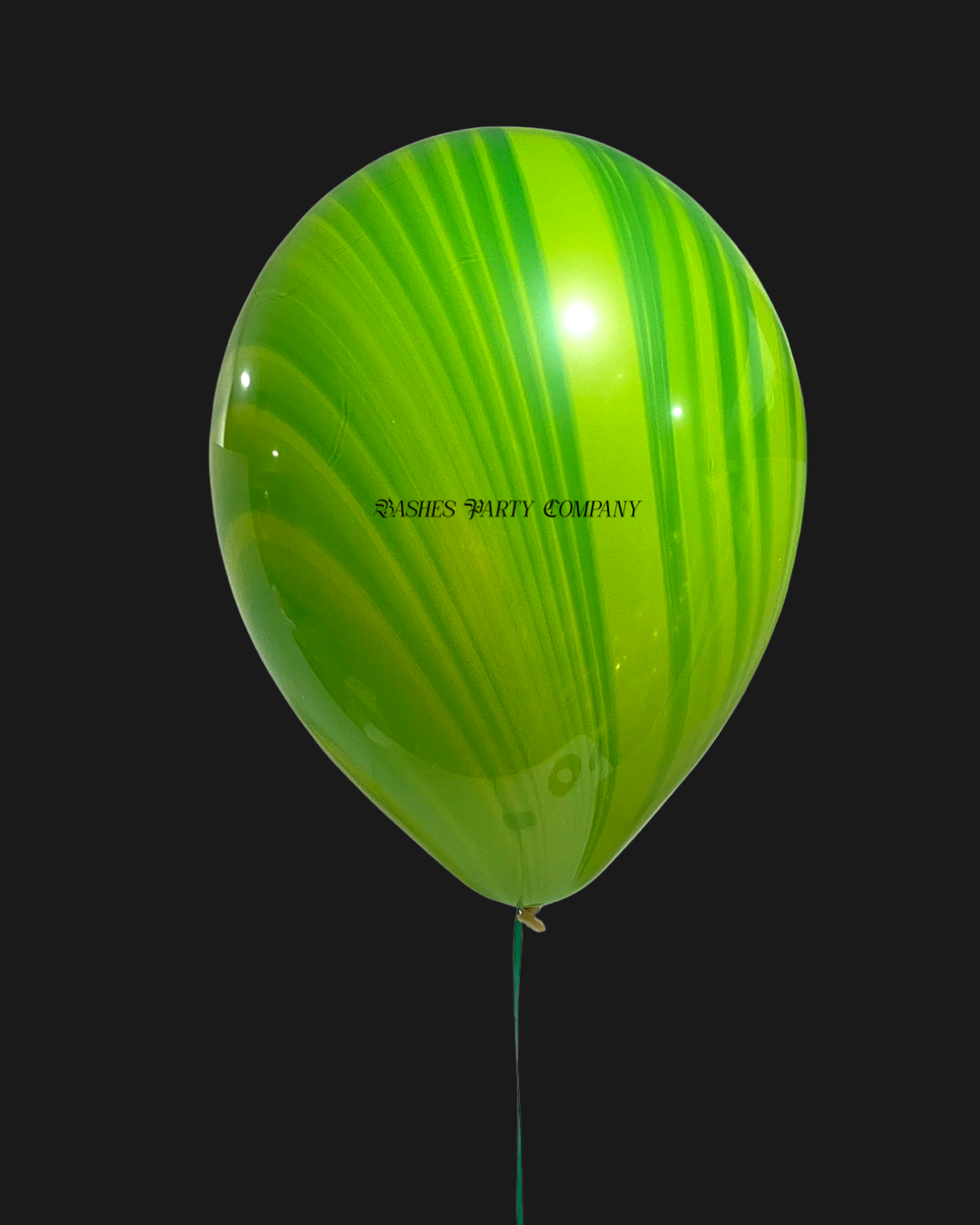 BASHES. Balloons Green + Lime Marble Latex Balloons