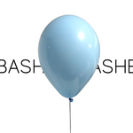 BASHES. Balloons Light Blue Mini Latex Balloon Set
