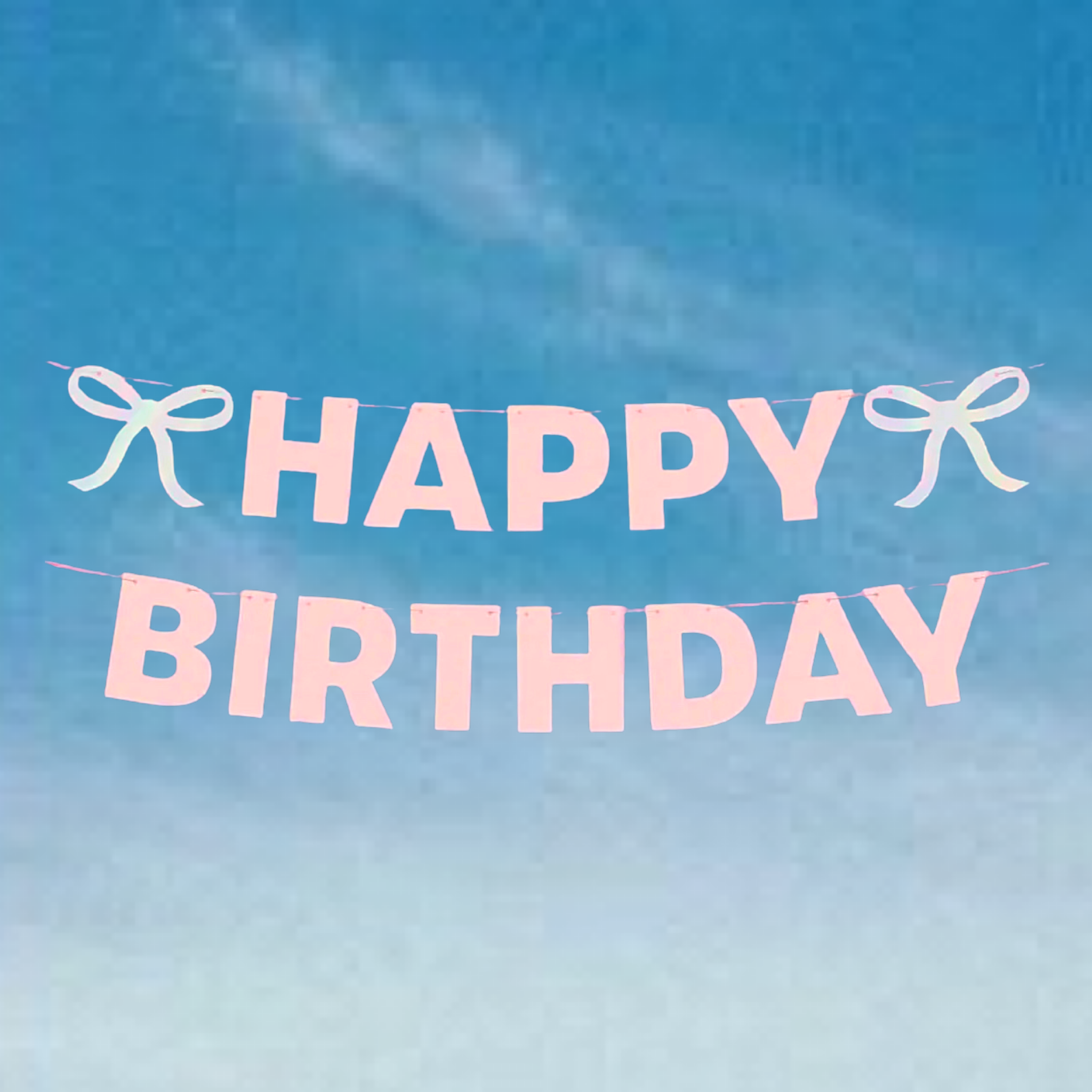 BASHES. Banners The Pink Bow Club | Happy Birthday Banner