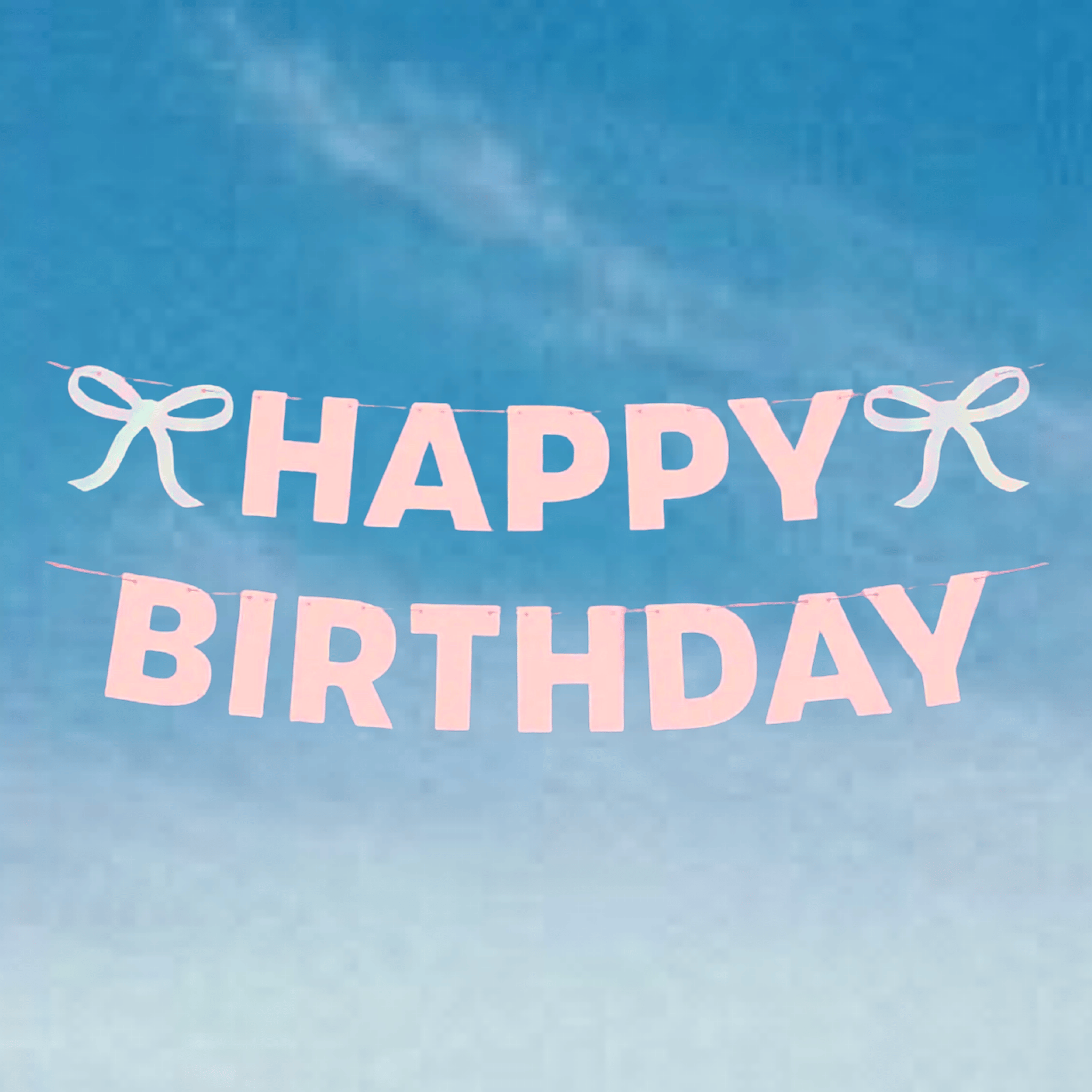 BASHES. Banners The Pink Bow Club | Happy Birthday Banner