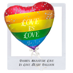 BASHES. BASHES. Signature Colossal ‘LOVE IS LOVE’ Heart Balloon