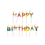 BASHES. Birthday Candles The Birthday Edit Rainbow HBD Candle Set