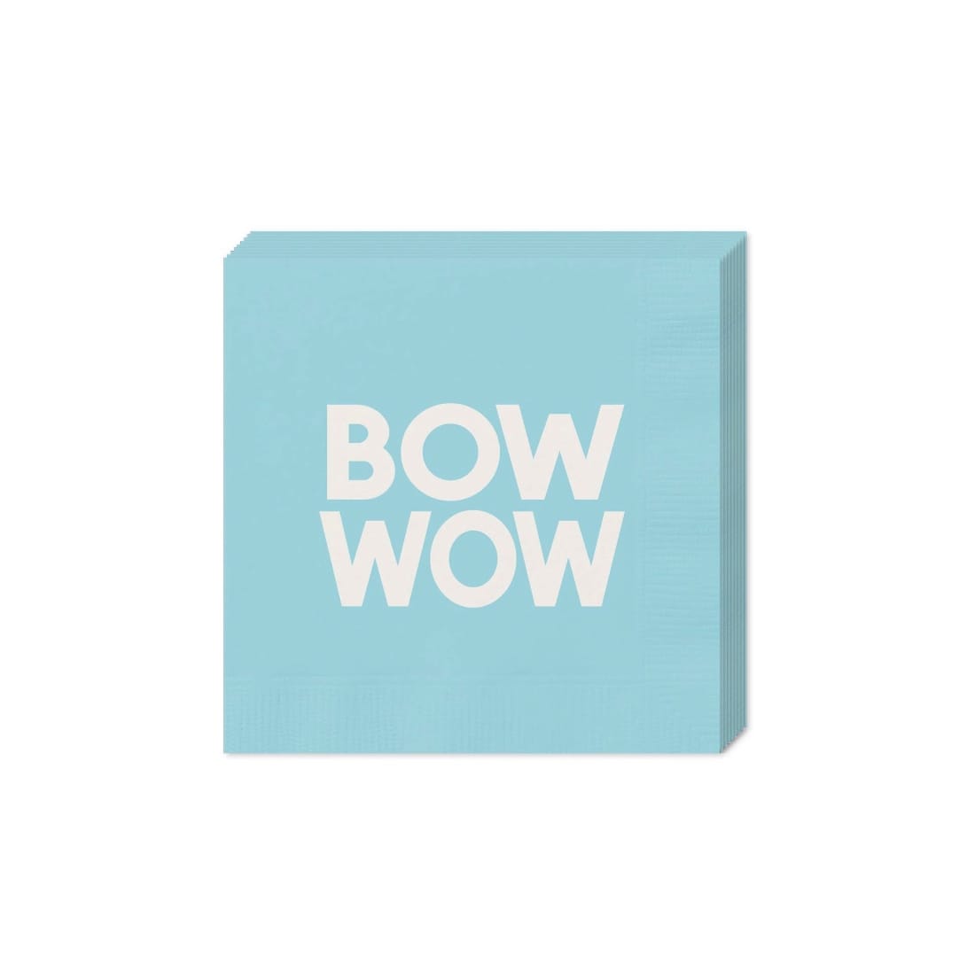 BASHES. Bow Wow Napkin Set