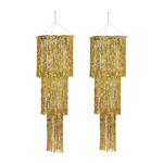 BASHES. Fringe Curtain Gold Fringe Chandelier