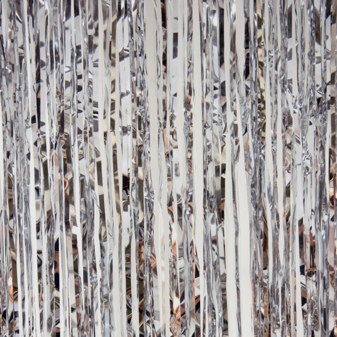 BASHES. Fringe Curtain Silver Fringe Curtain Set