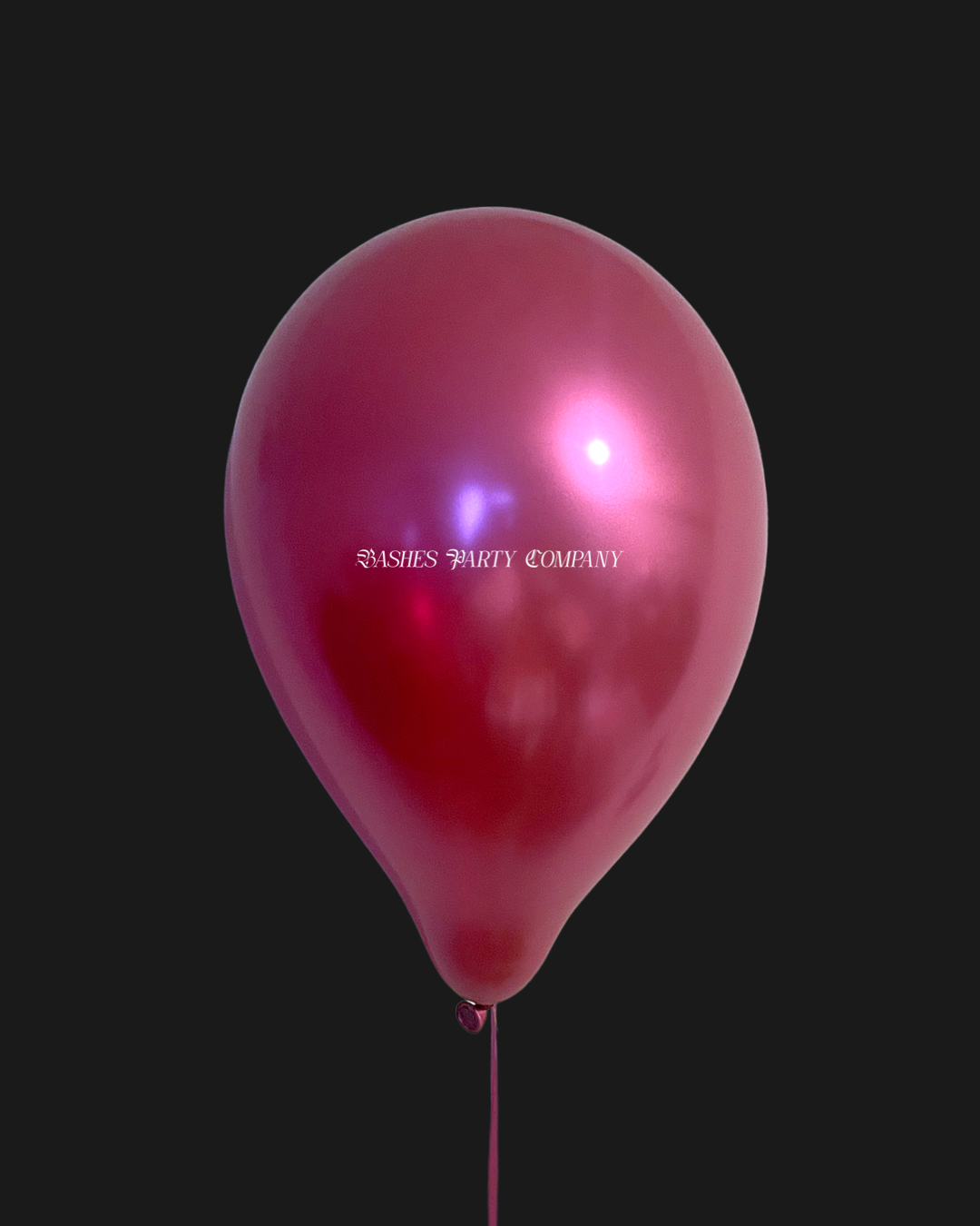 BASHES. Fuchsia Velour Latex Balloons